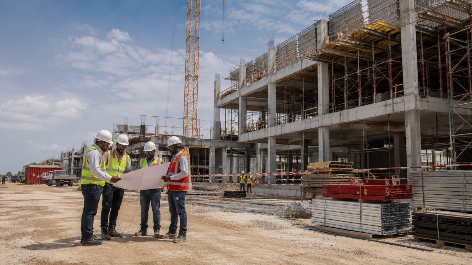 Construção civil — obra concluída pela TECNOSTEEL